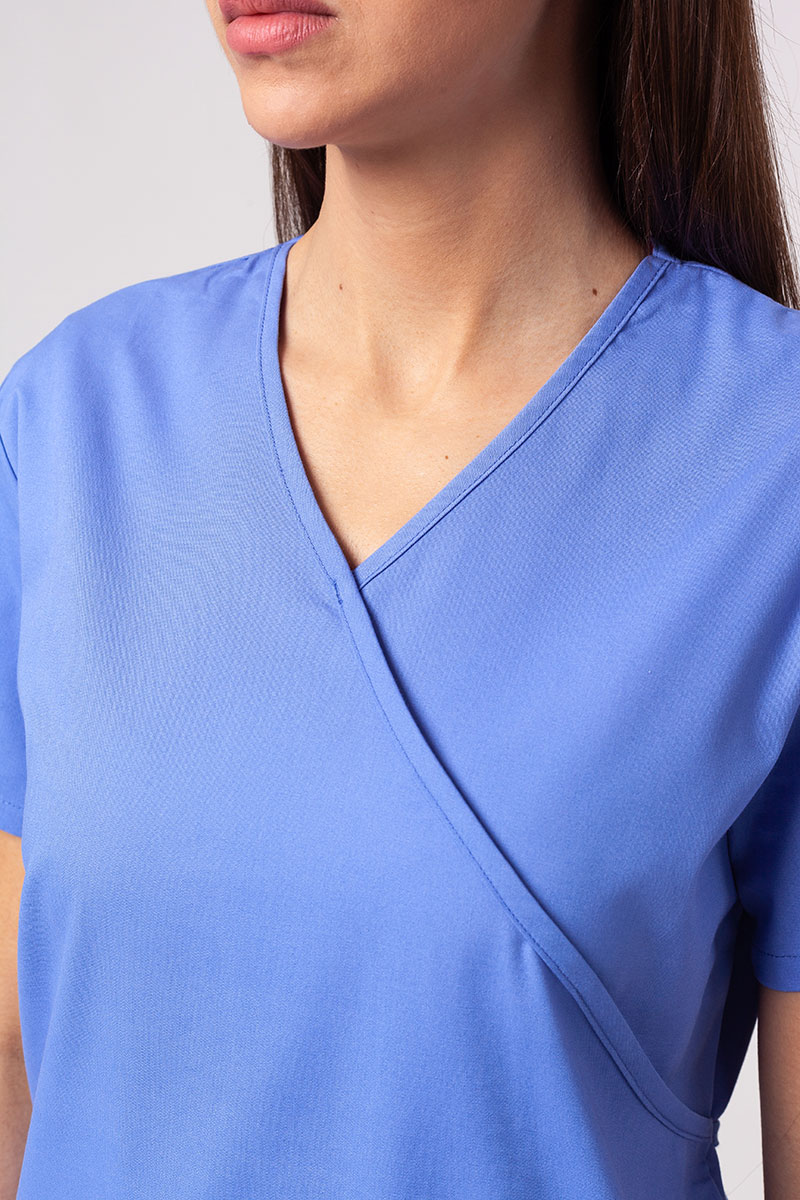 Lekárska dámska súprava Dickies EDS Signature Wrap (halena Mock, nohavice Pull-on) klasicky modrá-5