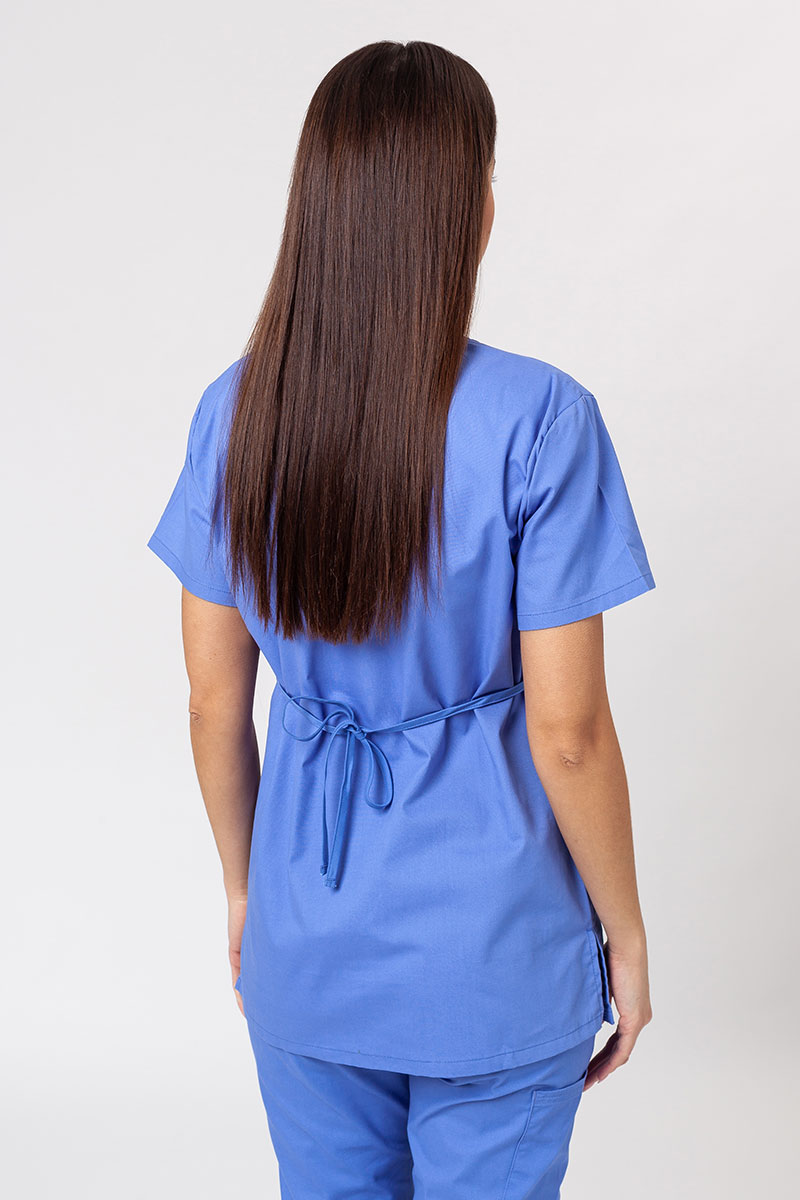 Lekárska dámska súprava Dickies EDS Signature Wrap (halena Mock, nohavice Pull-on) klasicky modrá-3