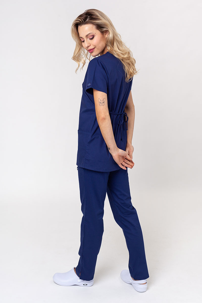 Lekárska dámska súprava Dickies EDS Signature Wrap (halena Mock, nohavice Pull-on) námornická modrá-1
