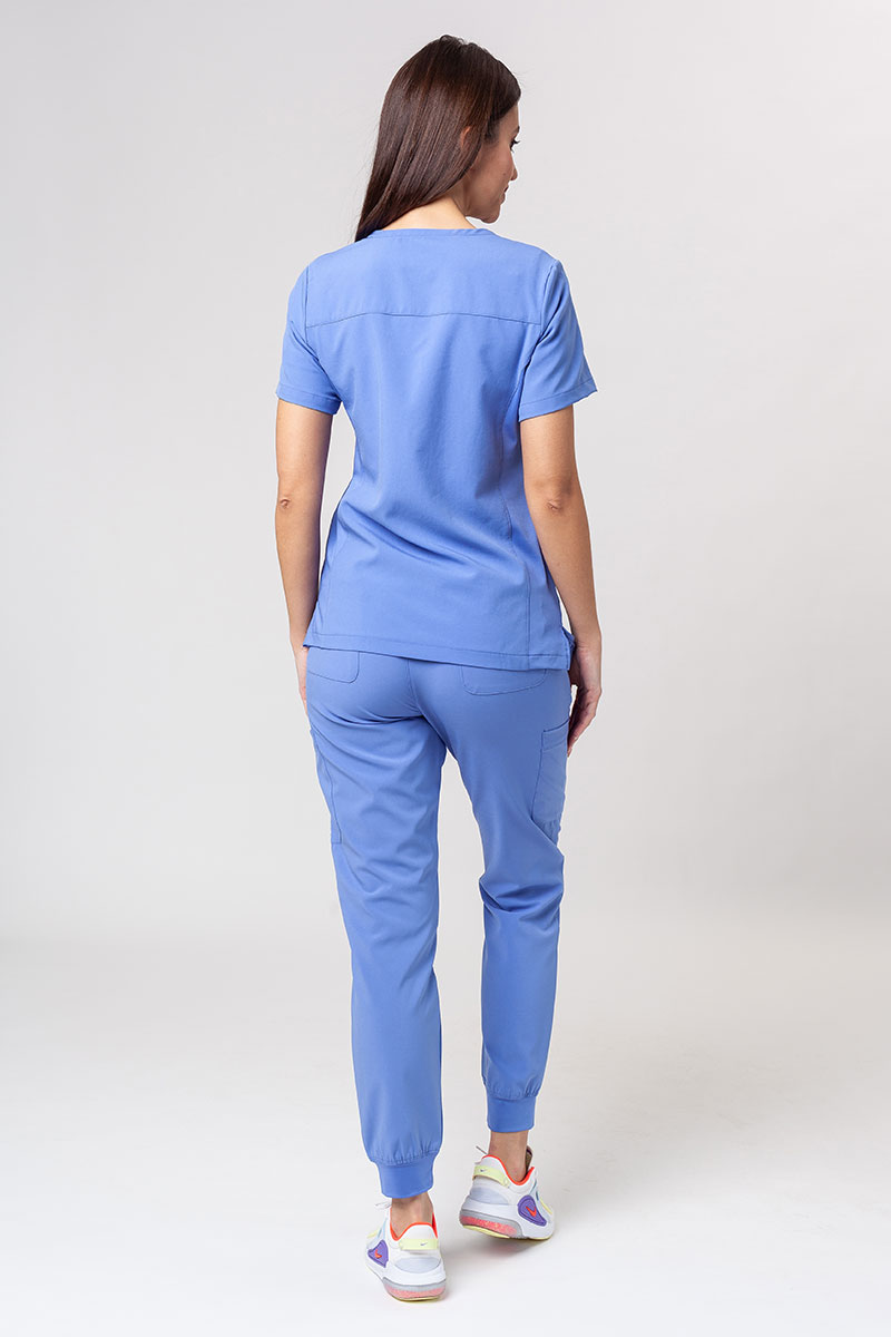 Lekárska dámska súprava Maevn Momentum (blúzka Asymetric, nohavice jogger) klasicky modrá-1