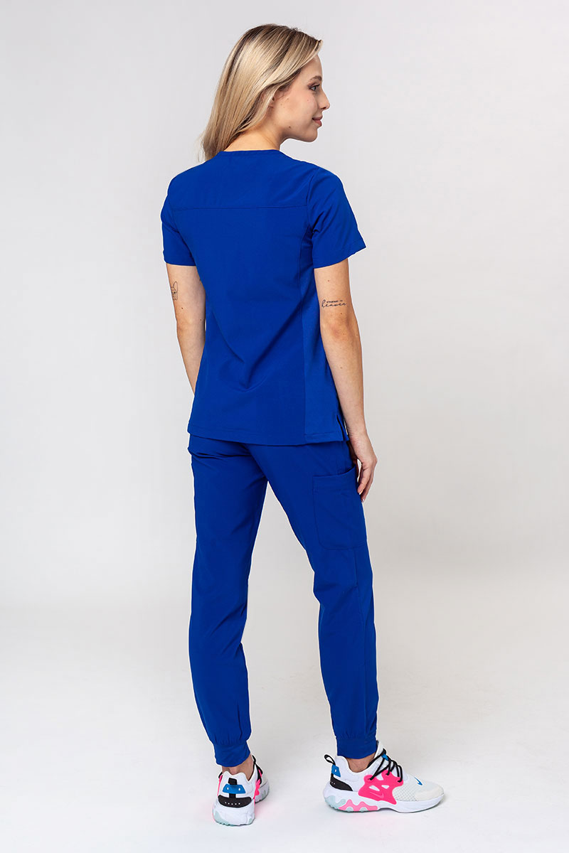 Lekárska dámska súprava Maevn Momentum (blúzka Asymetric, nohavice jogger) tmavo modrá-1