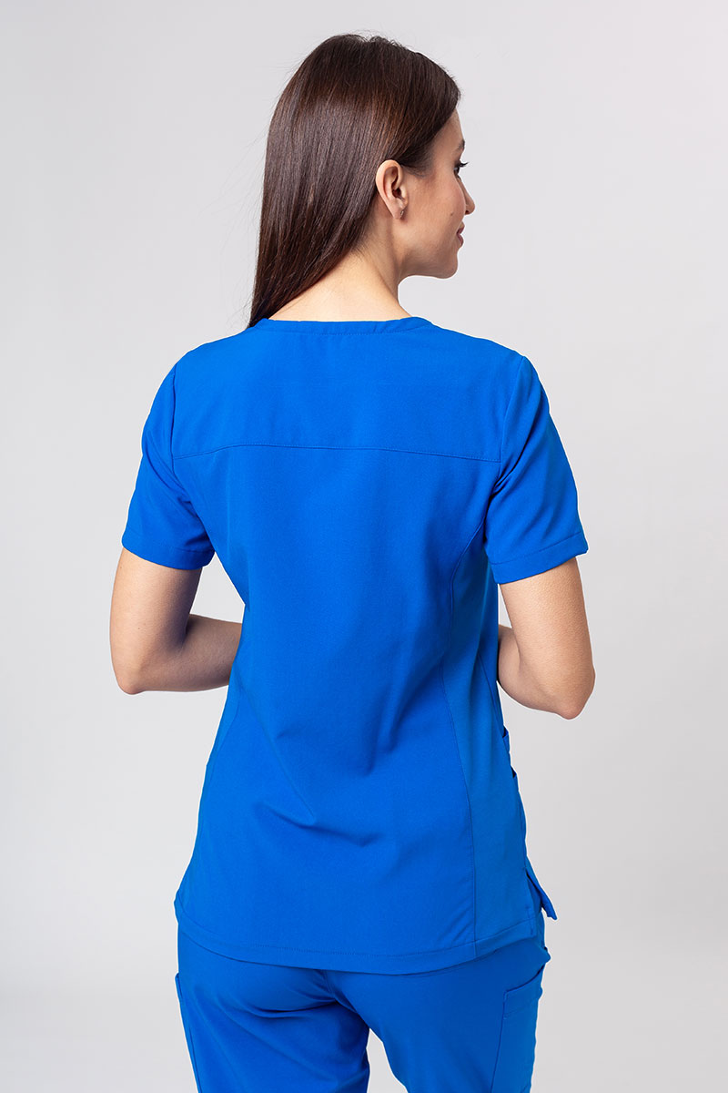 Lekárska dámska súprava Maevn Momentum (blúzka Asymetric, nohavice jogger) kráľovsky modrá-3