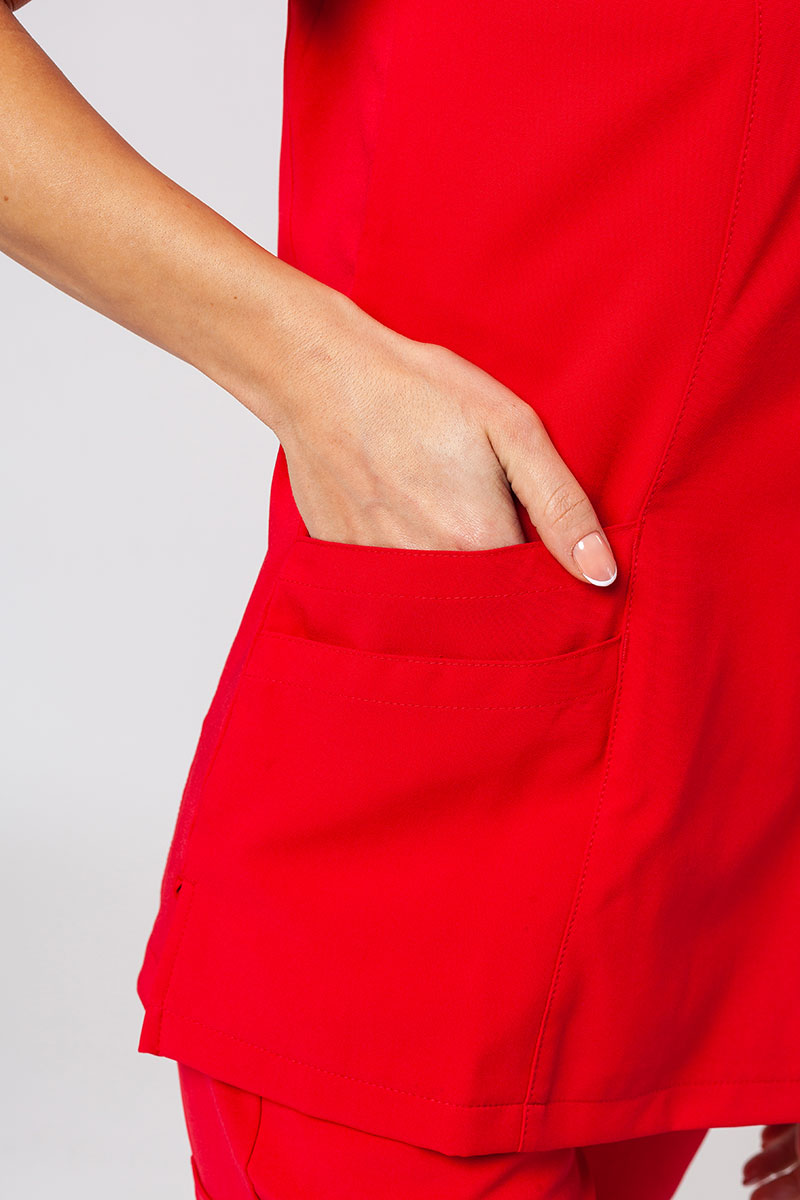 Lekárska dámska súprava Maevn Momentum (blúzka Asymetric, nohavice jogger) červená-6