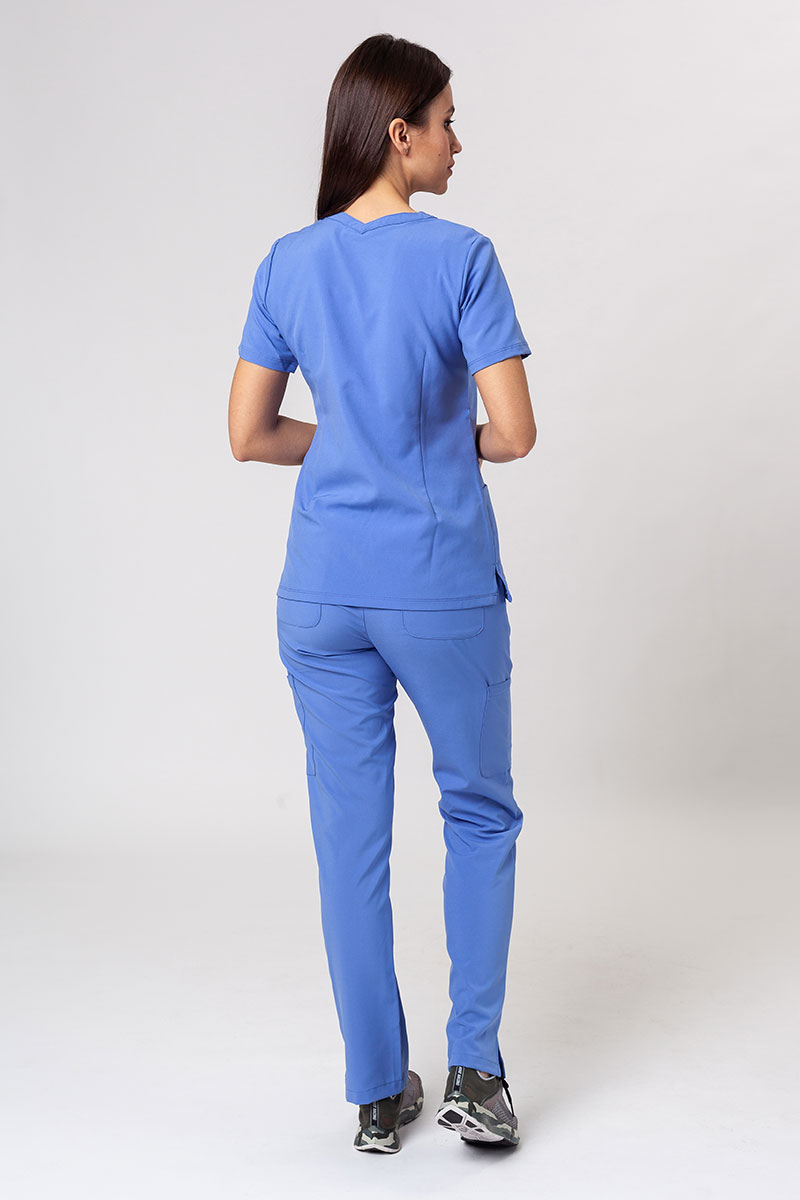 Zdravotnícka súprava Maevn Momentum (blúzka Double V-neck, nohavice 6-pocket) klasicky modrá-1