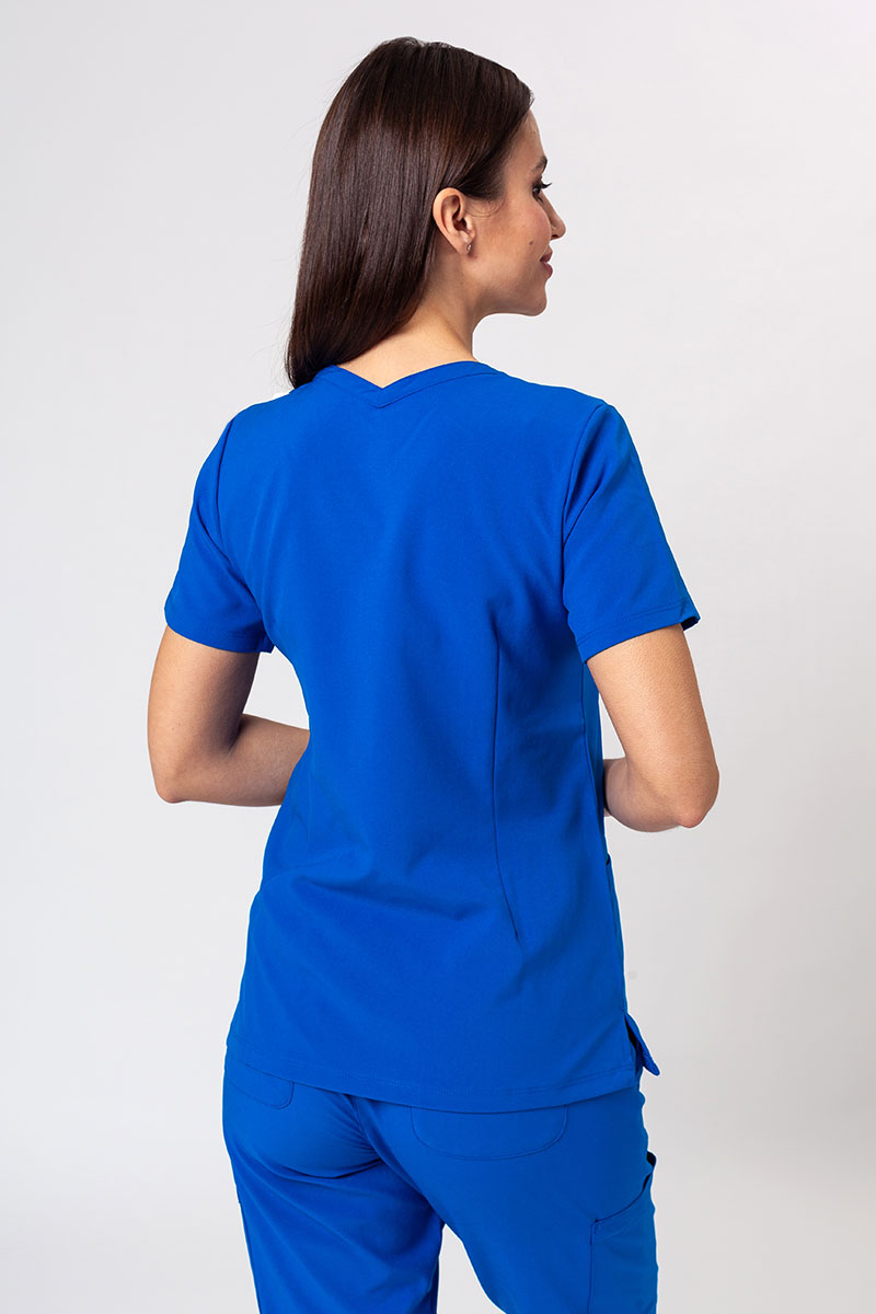 Lekárska súprava Maevn Momentum (blúzka Double V-neck, nohavice 6-pocket) kráľovsky modrá-3