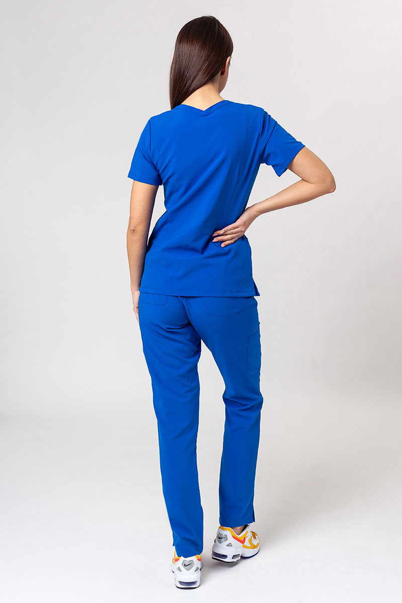 Lekárska súprava Maevn Momentum (blúzka Double V-neck, nohavice 6-pocket) kráľovsky modrá-1