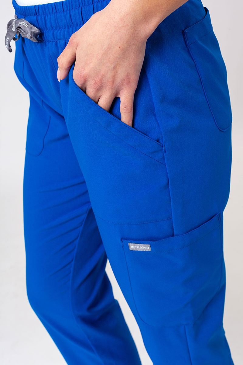 Lekárska súprava Maevn Momentum (blúzka Double V-neck, nohavice 6-pocket) kráľovsky modrá-11