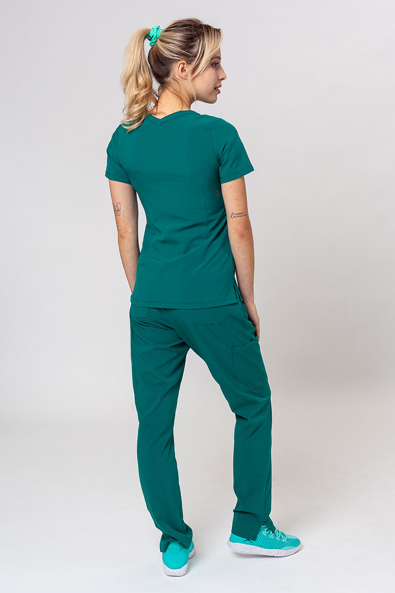Zdravotnícka súprava Maevn Momentum (blúzka Double V-neck, nohavice 6-pocket) zelená-1