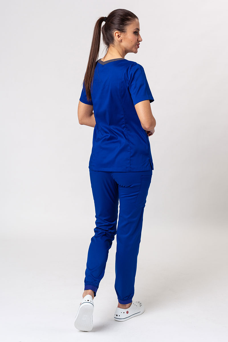 Dámske lekárske nohavice Maevn Matrix Contrast semi-jogger tmavo modré-6