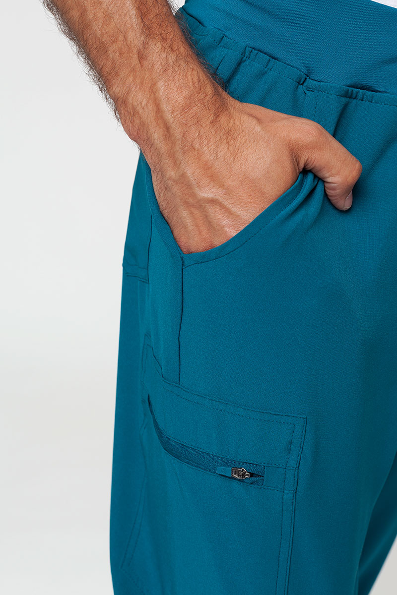 Pánske lekárske nohavice Uniforms World 309TS™ Louis karaibsky modrá-4