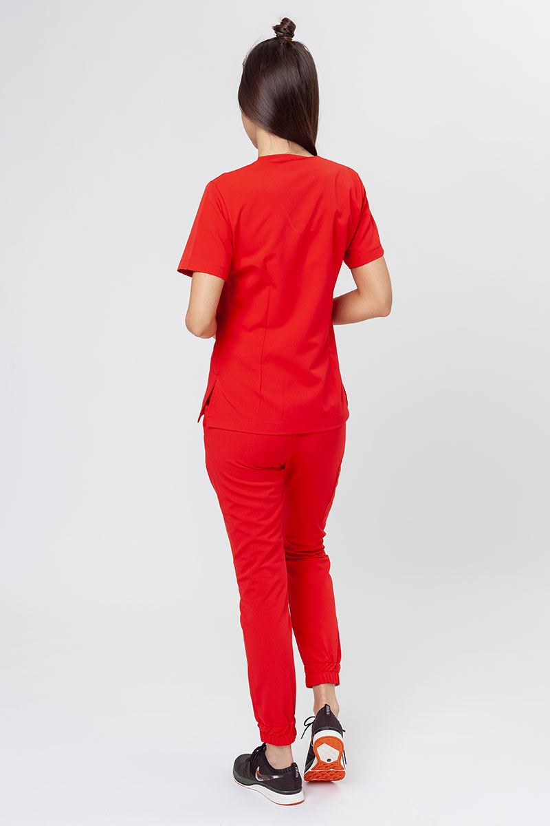 Dámske nohavice Sunrise Uniforms Premium Chill jogger šťavnato červené-6