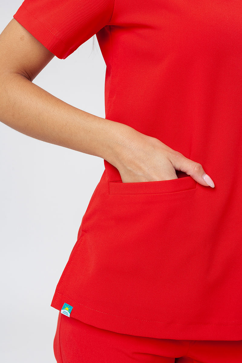 Lekárska súprava Sunrise Uniforms Premium (blúzka Joy, nohavice Chill) šťavnato červená-6