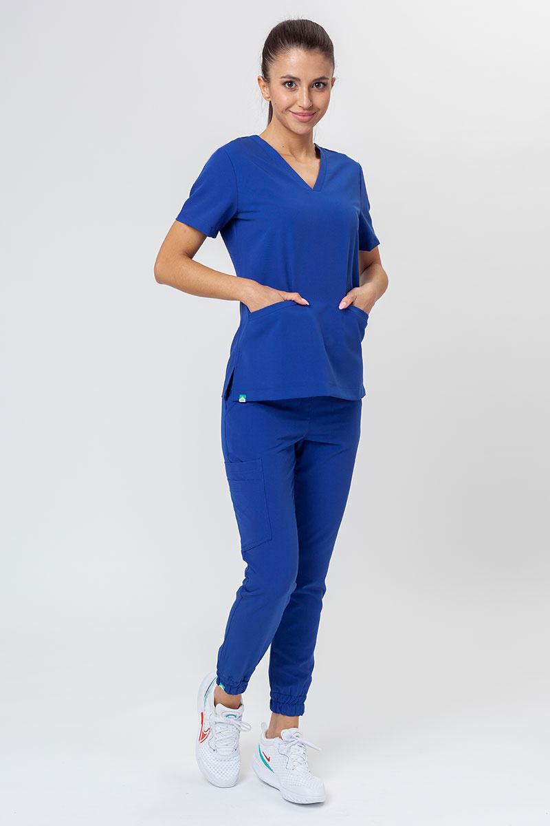 Lekárska blúzka Sunrise Uniforms Premium Joy tmavo modrá-5