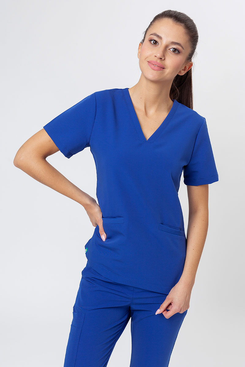 Lekárska blúzka Sunrise Uniforms Premium Joy tmavo modrá-2