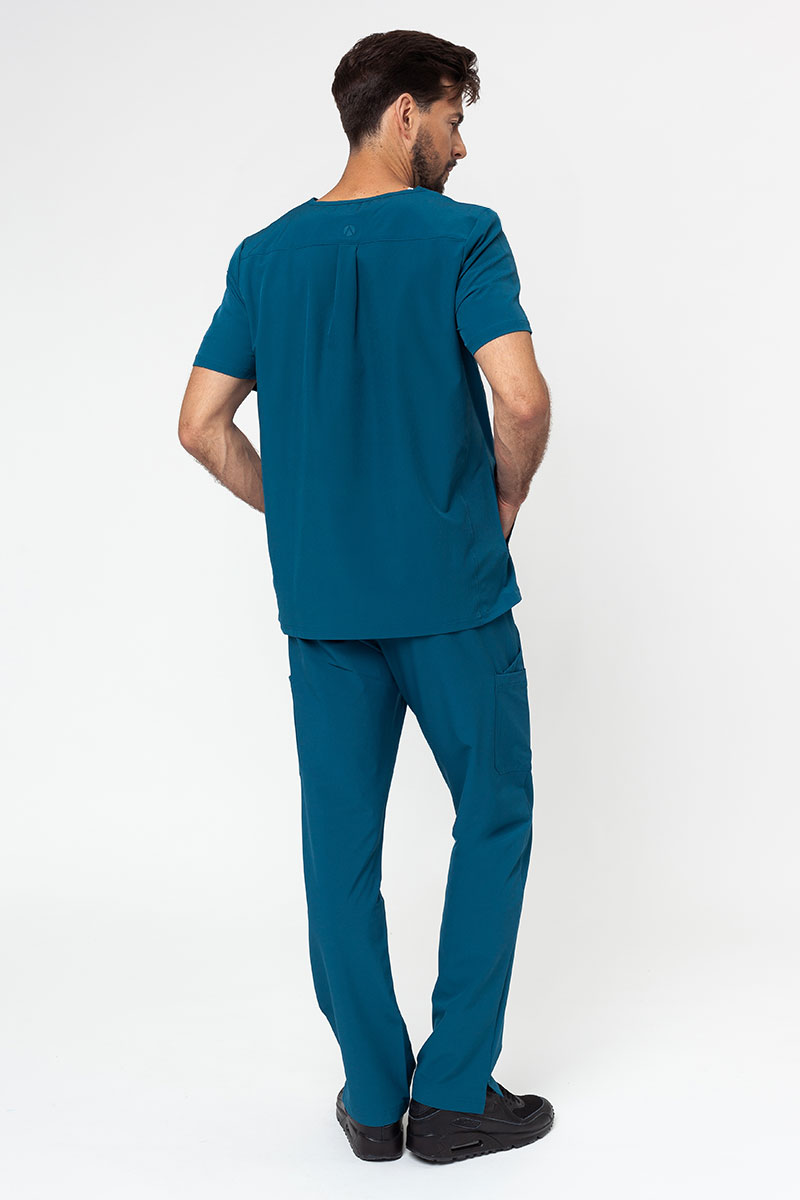 Pánske lekárske nohavice Adar Slim Leg Cargo karaibsky modré-8
