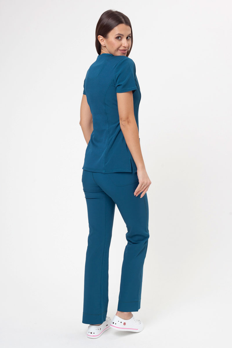 Dámske lekárske nohavice Cherokee Infinity Slim Pull-on karaibsky modré-5