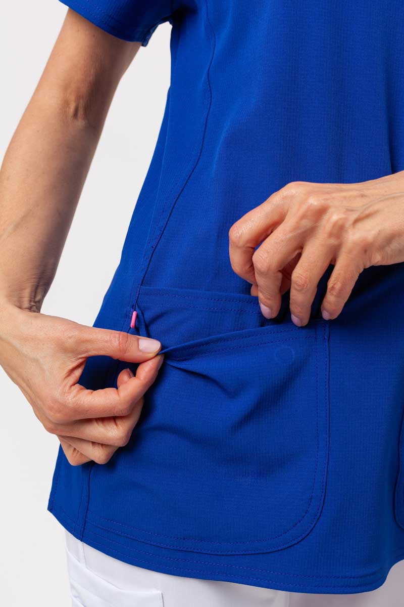 Dámska lekárska blúza Heartsoul Break on Through V-neck tmavo modrá-3