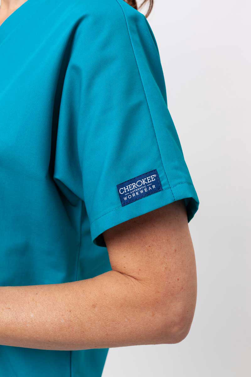 Lekárska dámska blúza Cherokee Originals V-neck Top morsky modrá-5