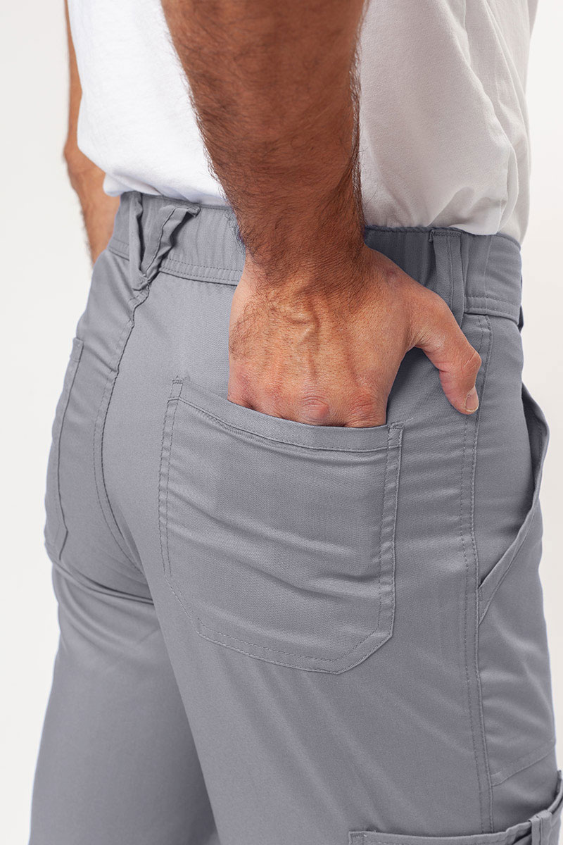 Pánska lekárska súprava Cherokee Revolution (blúza V-neck, nohavice Fly Cargo) svetlo šedá-11