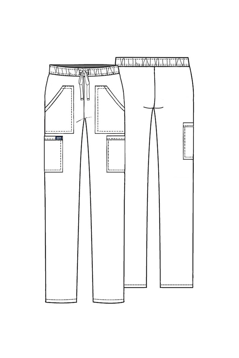 Dámske lekárske nohavice Cherokee Ultra Cargo fialové-7