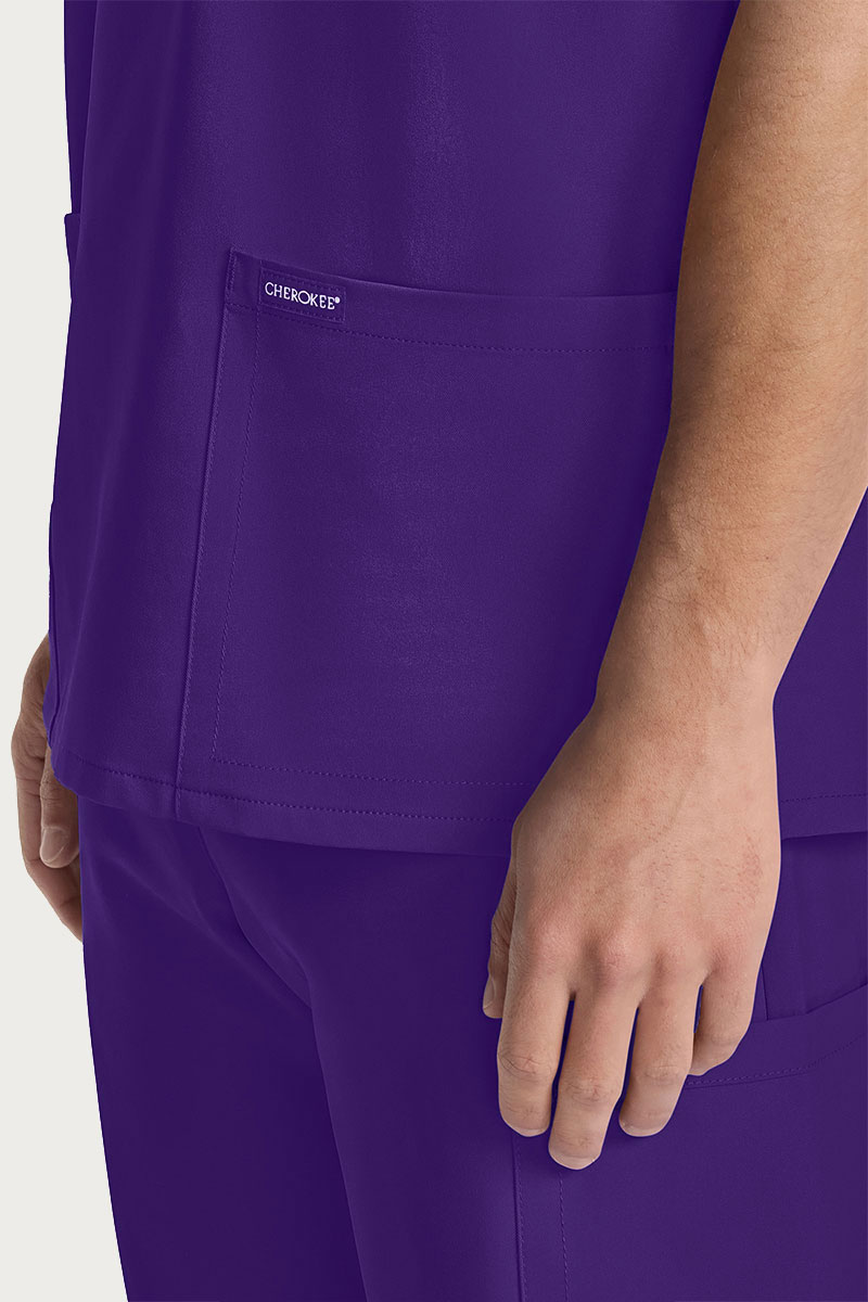 Pánska lekárska súprava Cherokee Ultra (blúza V-neck, nohavice Cargo) fialová-5