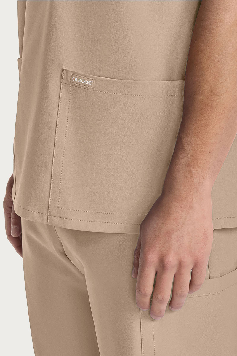 Pánska lekárska súprava Cherokee Ultra (blúza V-neck, nohavice Cargo) bežová-5