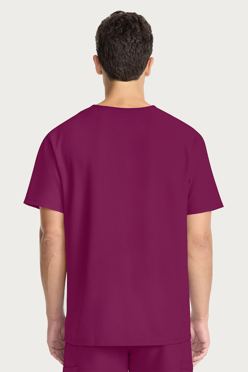 Pánska lekárska súprava Cherokee Ultra (blúza V-neck, nohavice Cargo) čerešňová červená-2