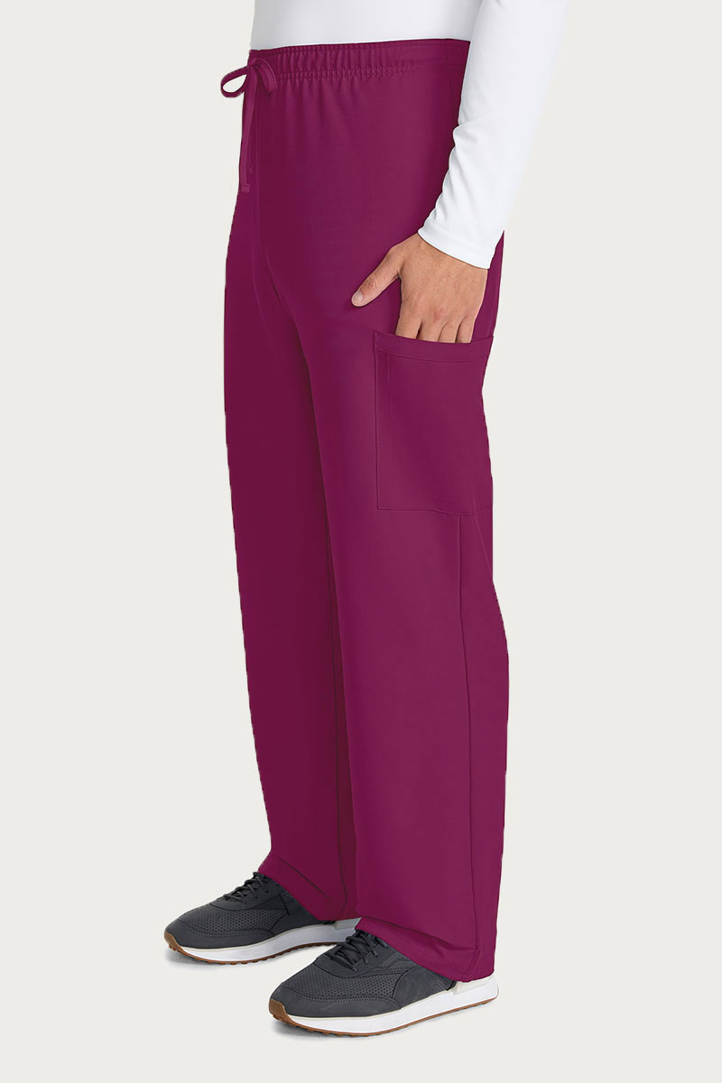 Pánske lekárske nohavice Cherokee Ultra Cargo čerešňovo červené-3