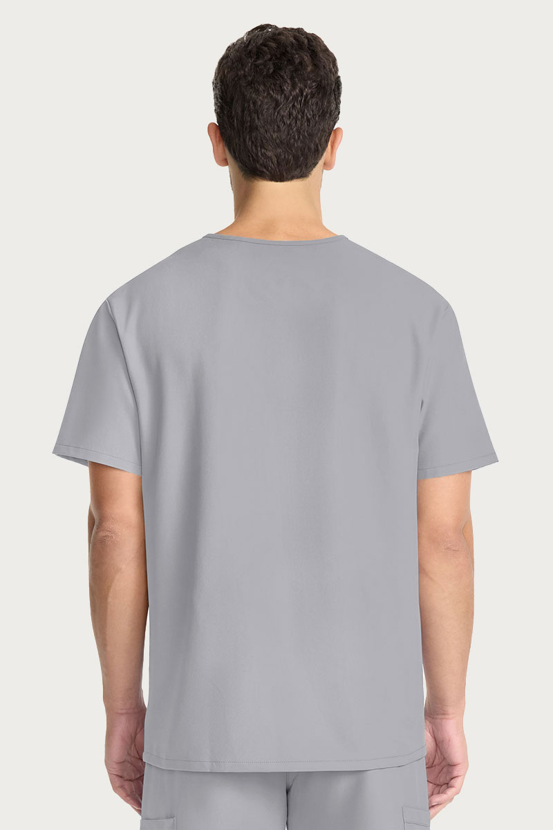 Pánska lekárska súprava Cherokee Ultra (blúza V-neck, nohavice Cargo) svetlo šedá-3