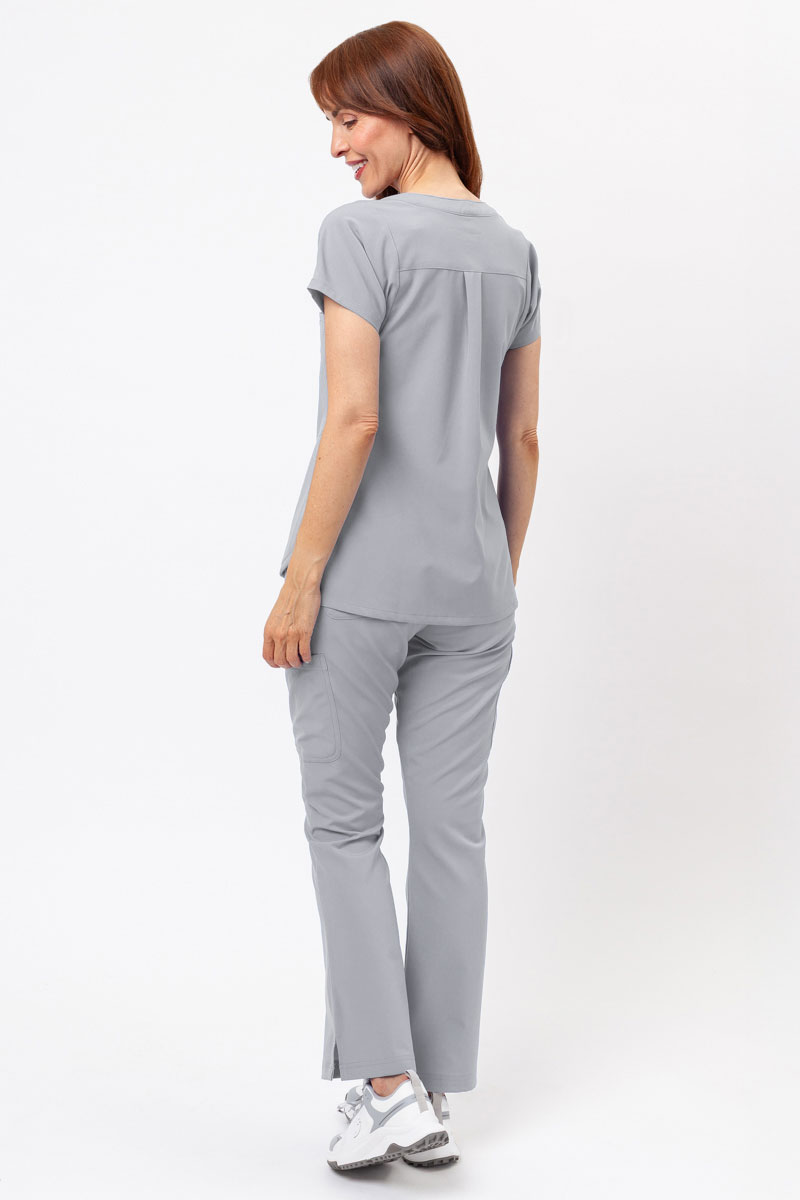 Dámske lekárske nohavice Maevn Momentum Flare svetlo šedé-7