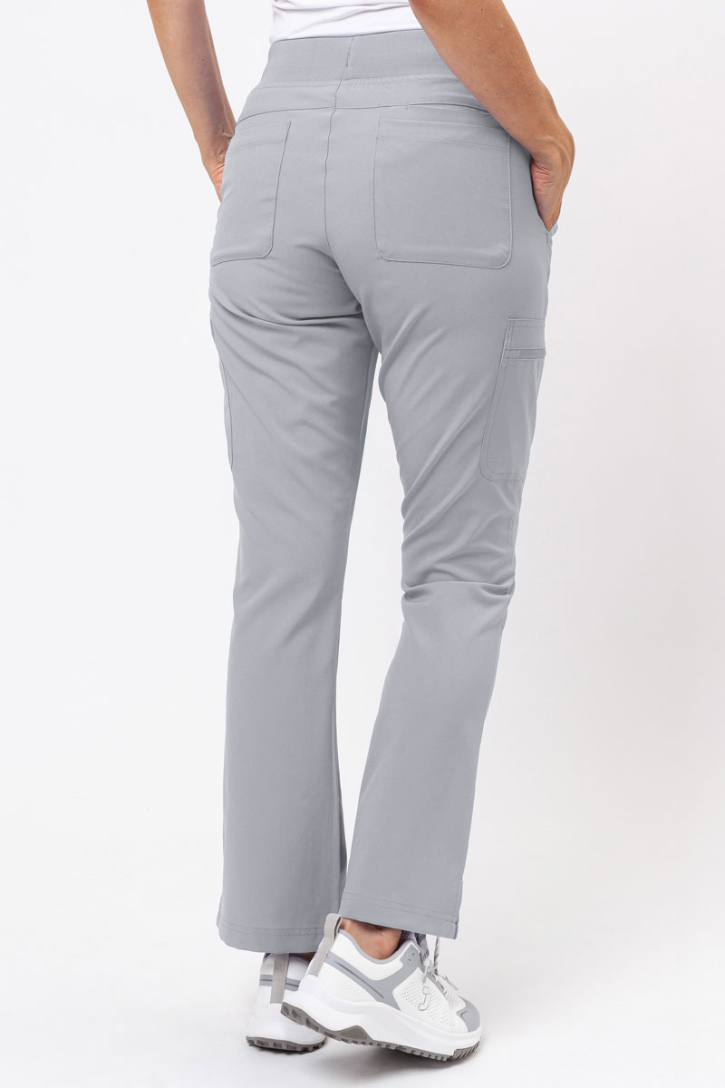 Dámska lekárska súprava Maevn Momentum (blúza Dolman, nohavice Flare Leg) svetlo šedá-9