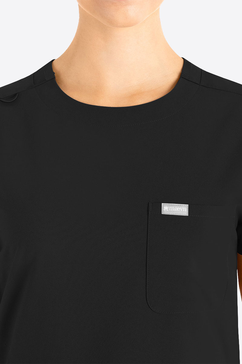 Dámska lekárska súprava Maevn Momentum Round čierna-2