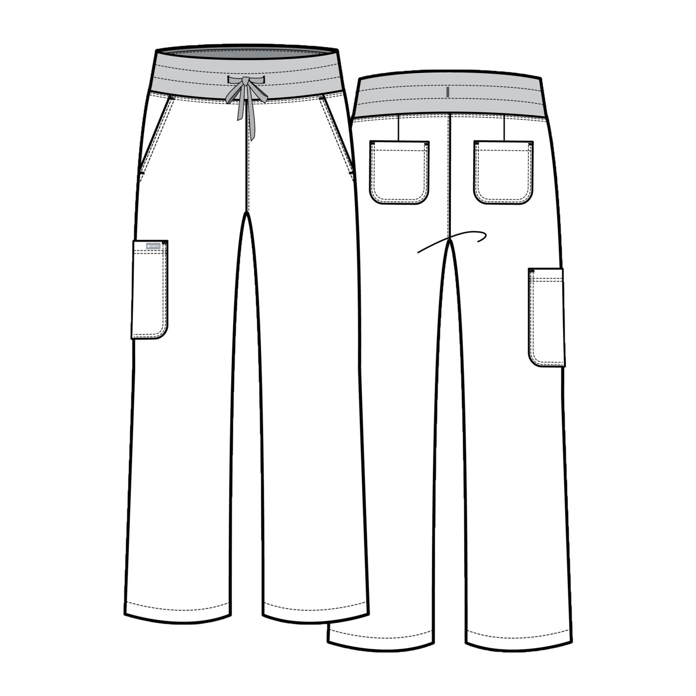 Dámska lekárska súprava Maevn Momentum blúza Round karaibsky modrá-11