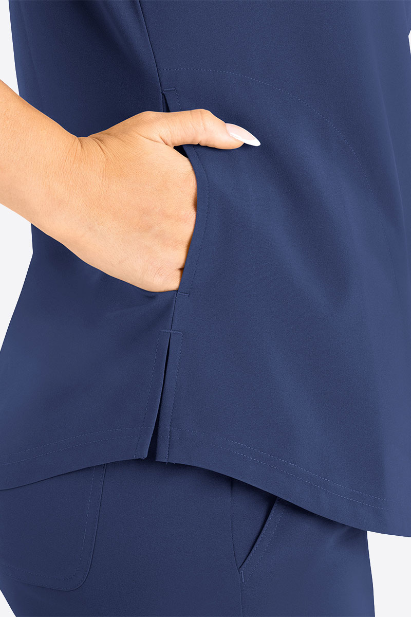 Dámska lekárska súprava Maevn Momentum Round námornícky modrá-5