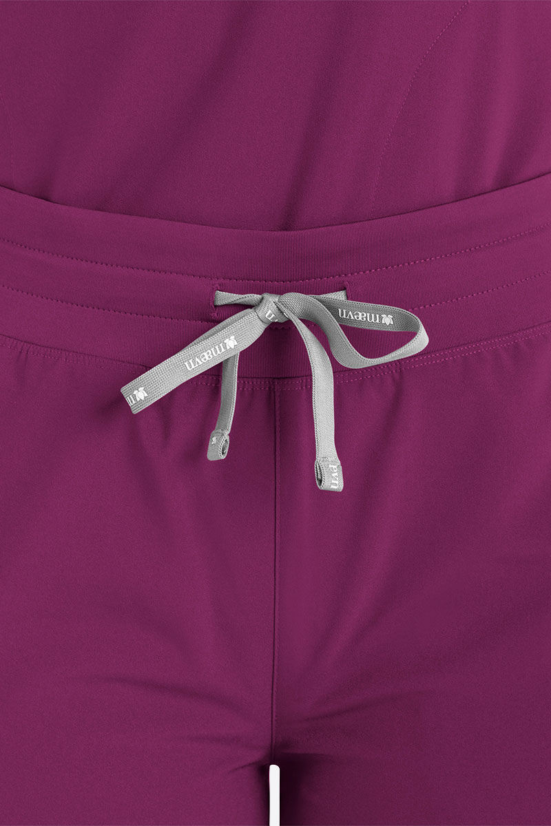 Dámska lekárska súprava Maevn Momentum Round čerešňová-8