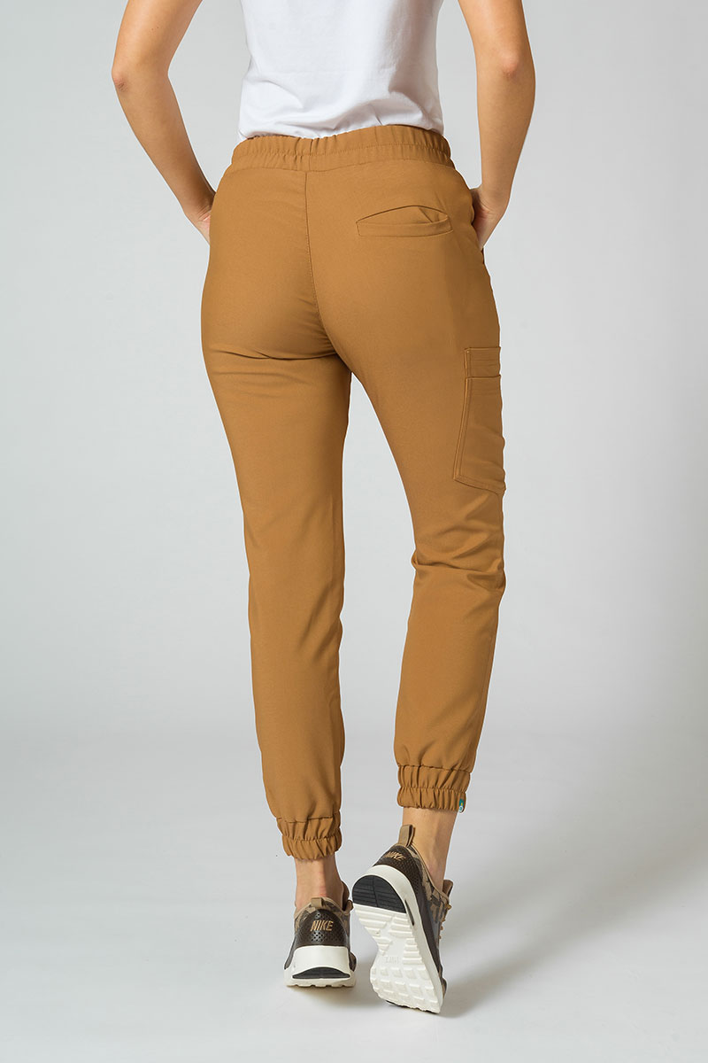 Dámske lekárske nohavice Sunrise Uniforms Premium Chill jogger hnedé-1