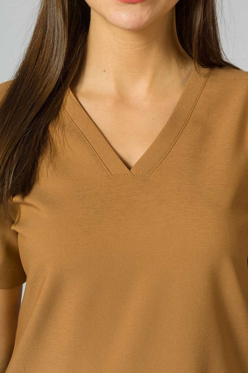 Lekárka blúzka Sunrise Uniforms Premium Joy hnedá-2