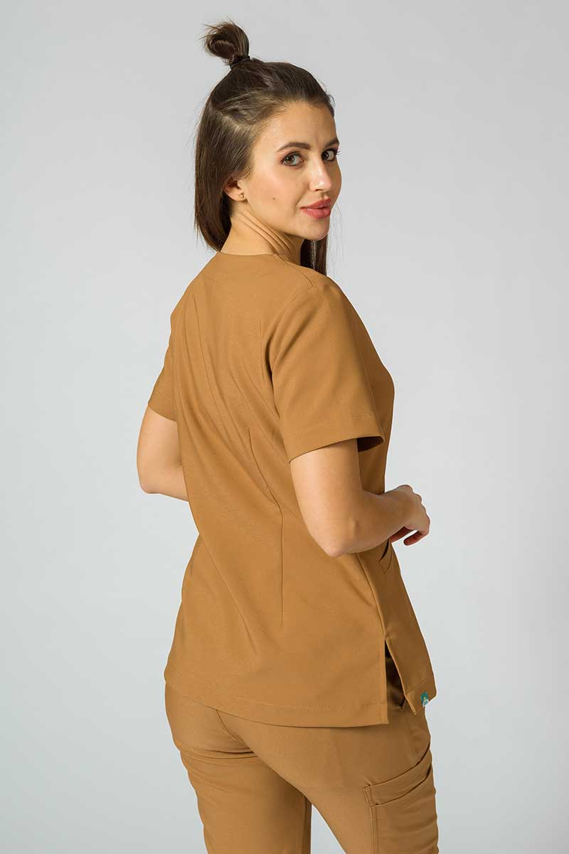Lekárka blúzka Sunrise Uniforms Premium Joy hnedá-1