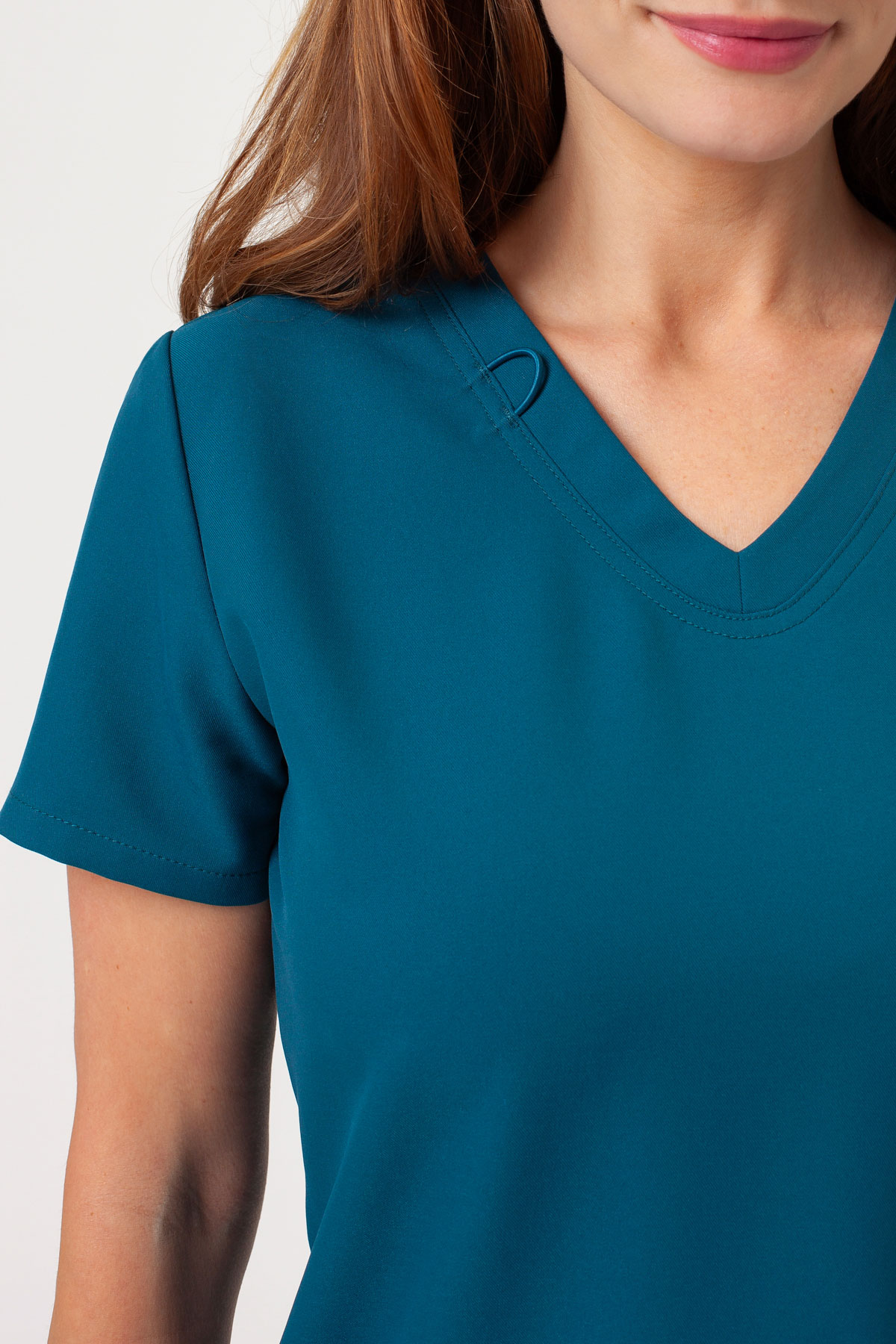 Dámska lekárska súprava Cherokee Ultra V-neck karaibsky modrá-5