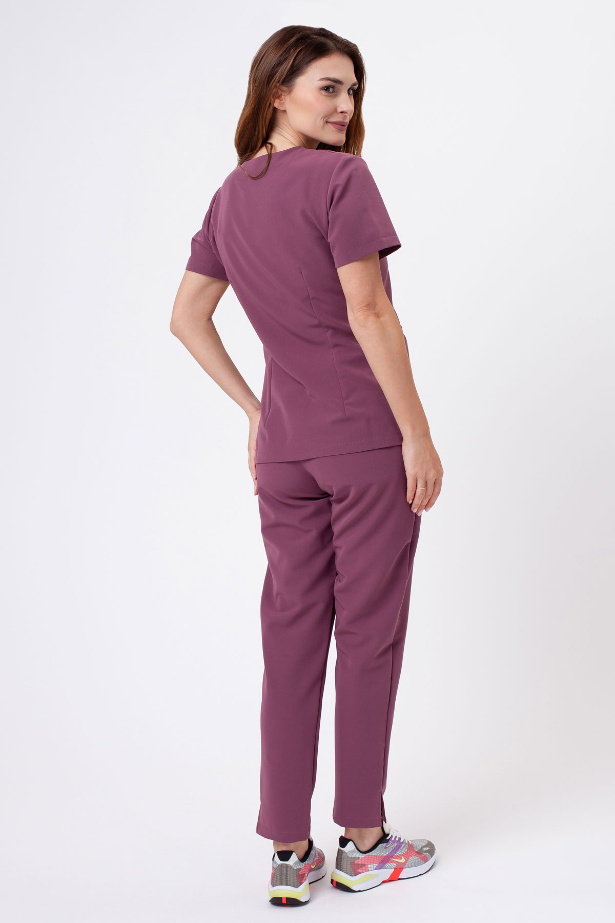 Dámske lekárske nohavice Sunrise Uniforms Premium Pride grape-1