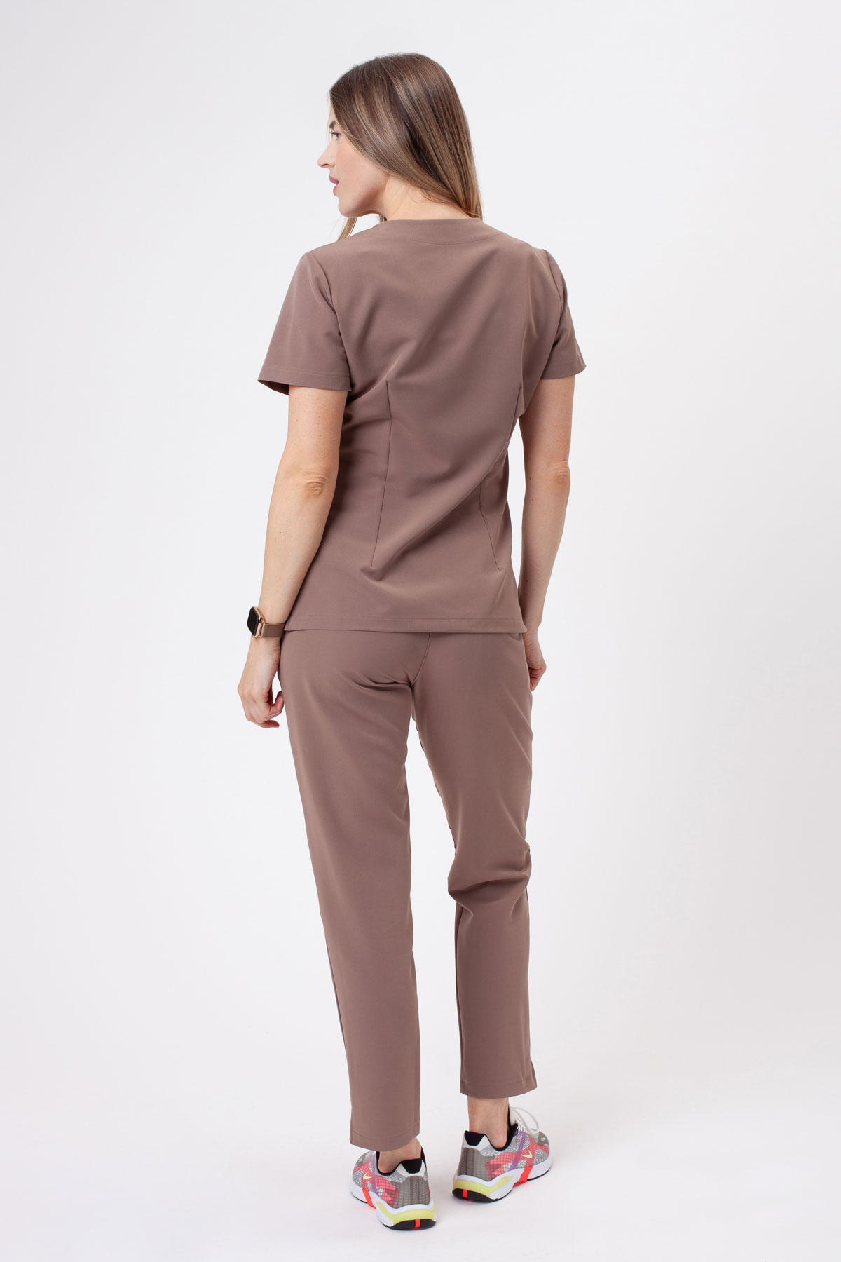 Dámska lekárska blúza Sunrise Uniforms Premium Aura cappuccino-5