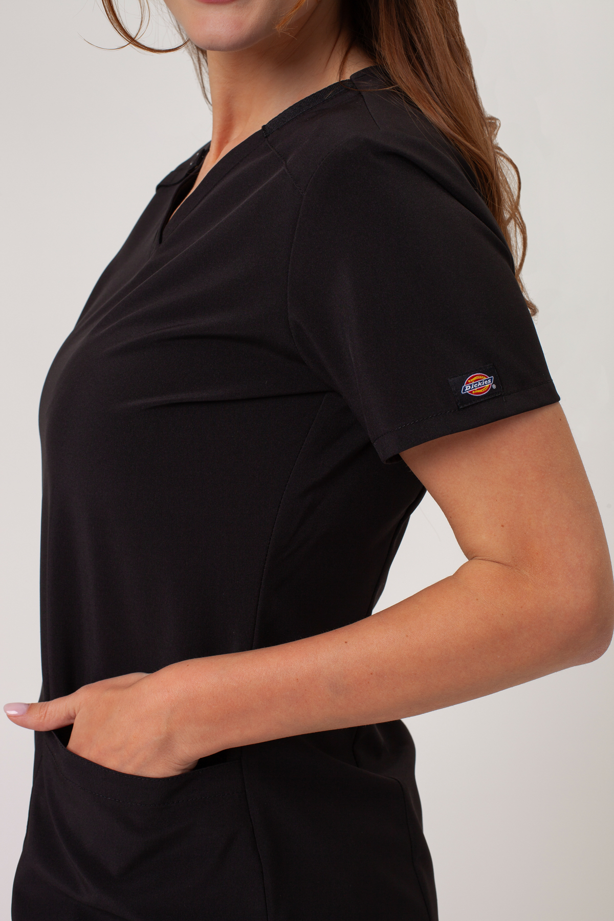 Dámska lekárska blúza Dickies EDS Essentials V-Neck čierna-5