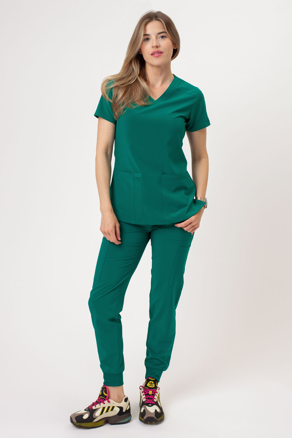 Dámske lekárske nohavice Dickies EDS Essentials Mid Rise Jogger zelené-6
