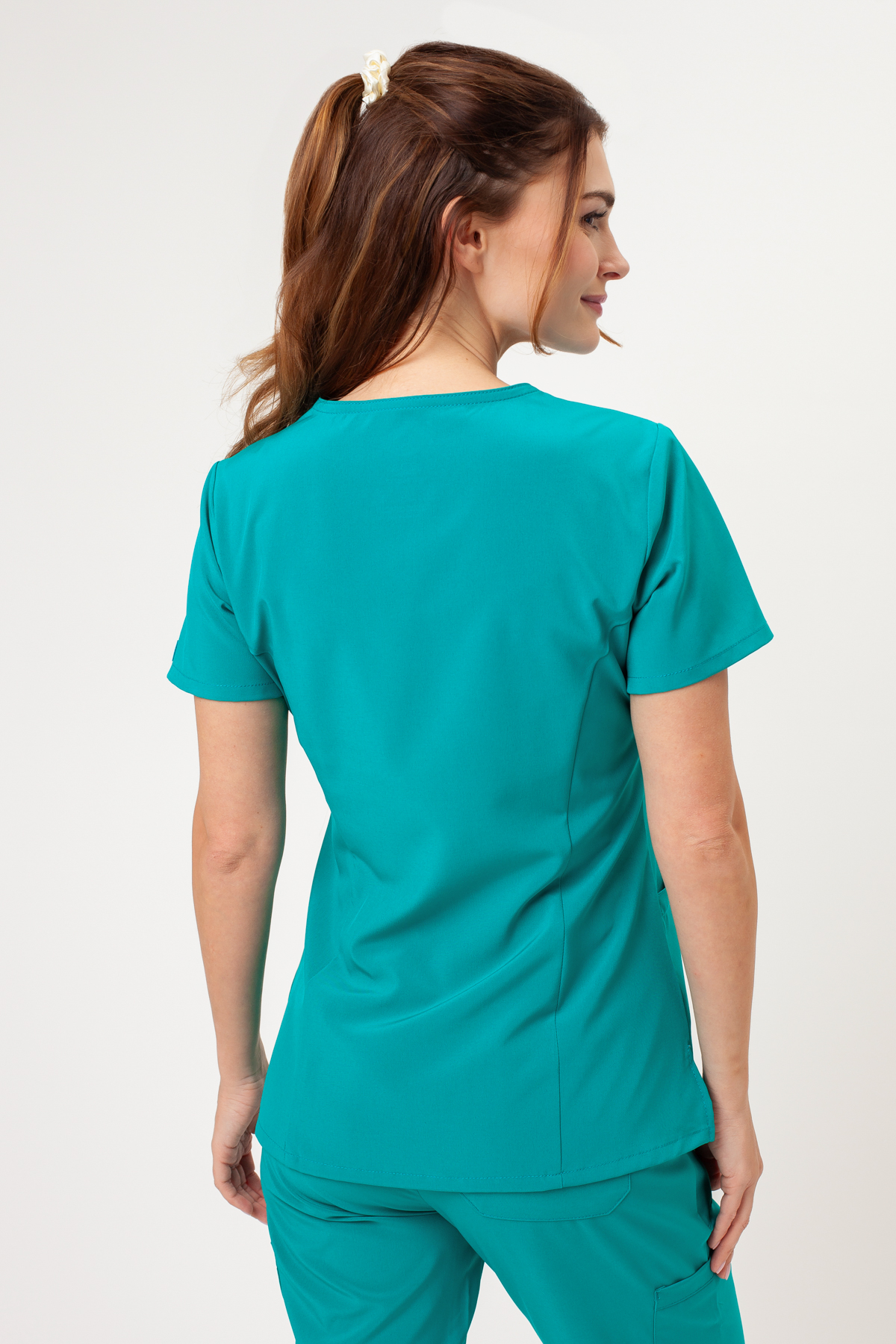 Dámska lekárska blúza Dickies EDS Essentials V-Neck morsky modrá-2