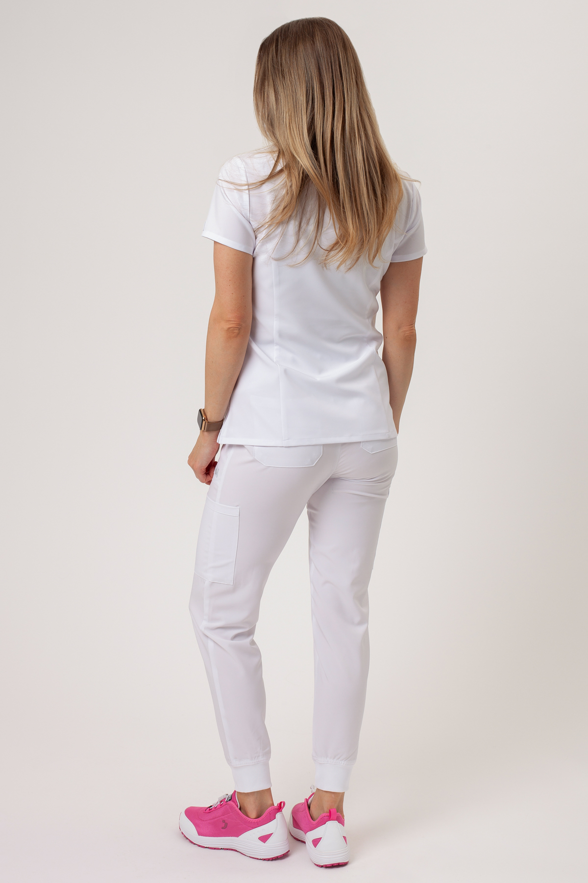 Dámska lekárska blúza Dickies EDS Essentials V-Neck biele-6