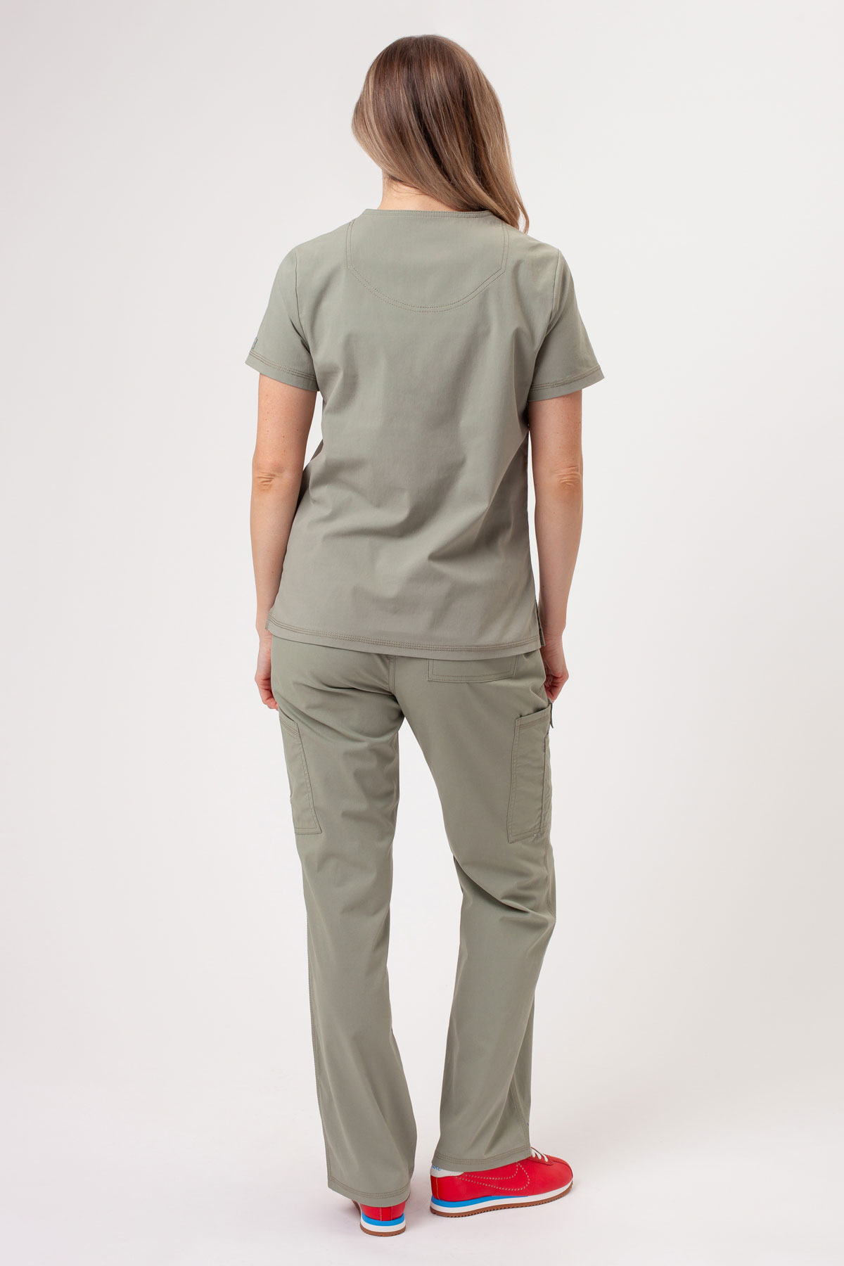 Dámska lekárska súprava Dickies Forge V-neck pastelově olivková-2