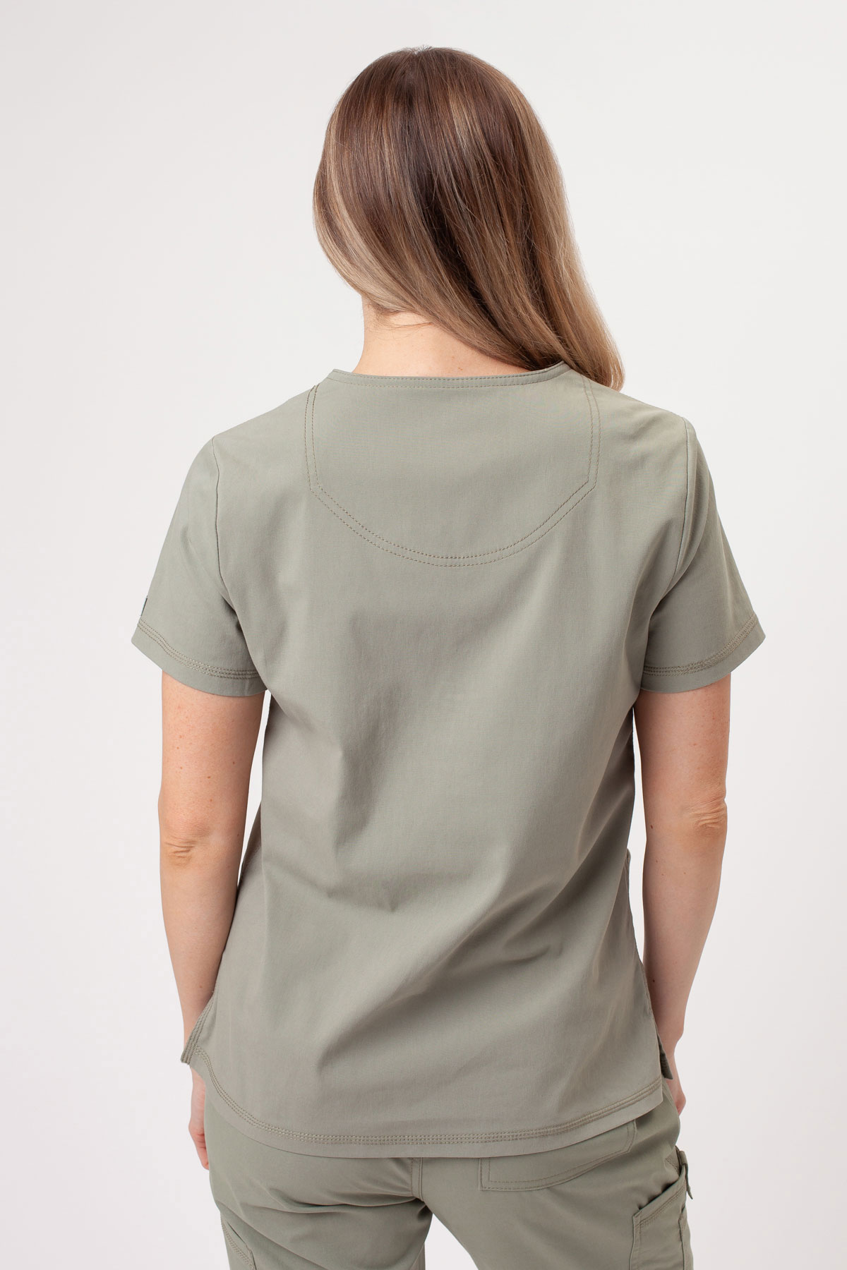 Dámska lekárska súprava Dickies Forge V-neck pastelově olivková-4