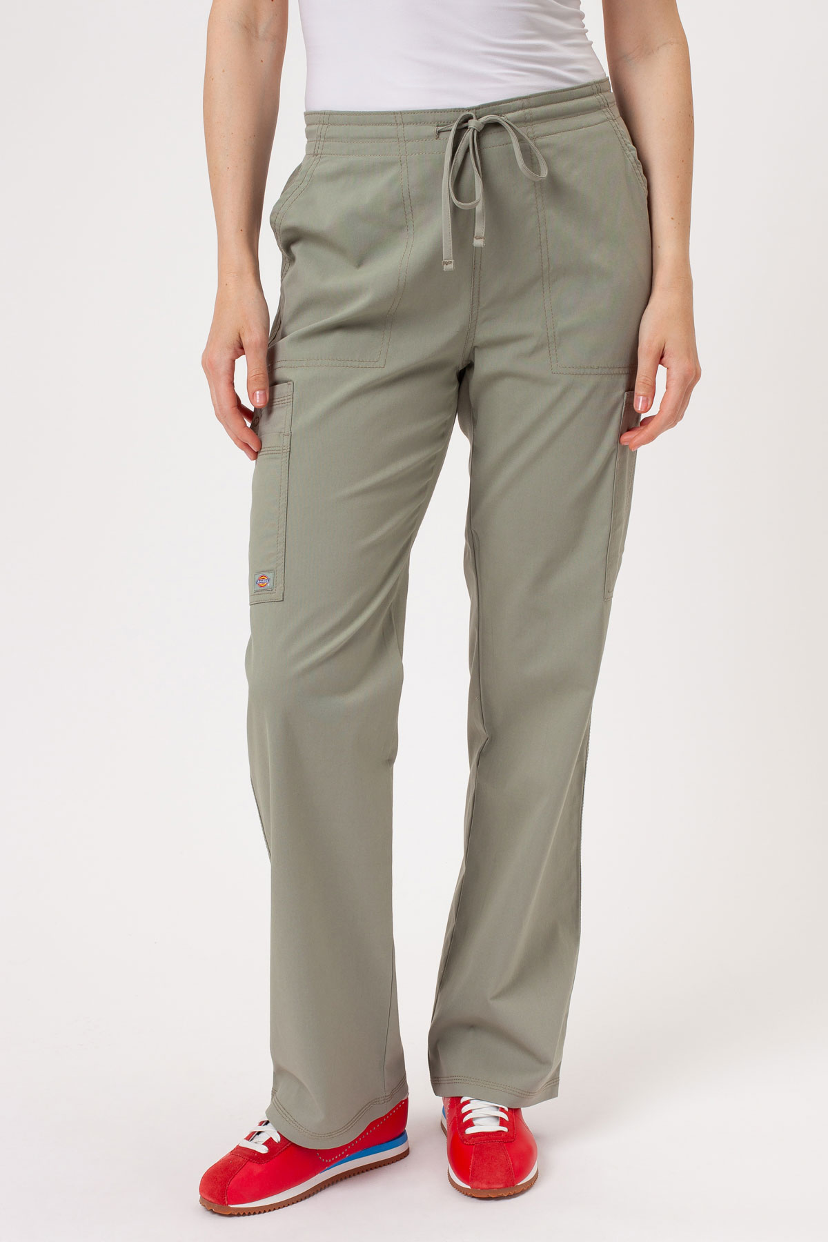 Dámska lekárska súprava Dickies Forge V-neck pastelově olivková-7