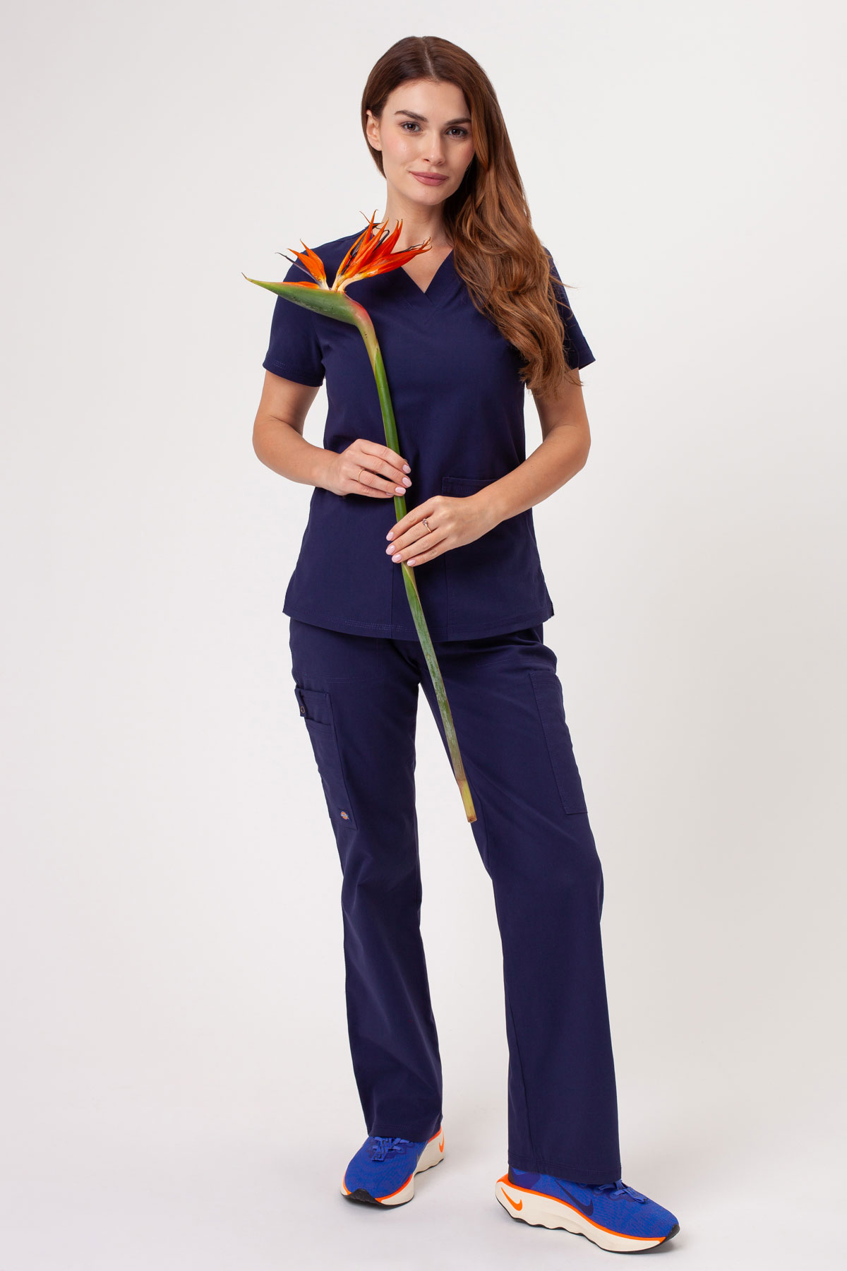 Dámske lekárske nohavice Dickies Forge Straight Leg námornícky modré-1
