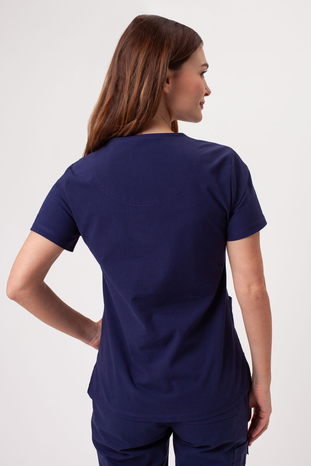 Dámska lekárska súprava Dickies Forge V-neck námornícky modrá-4